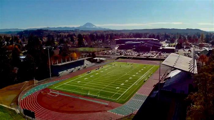 Auburn Memorial Stadium - Drone View
